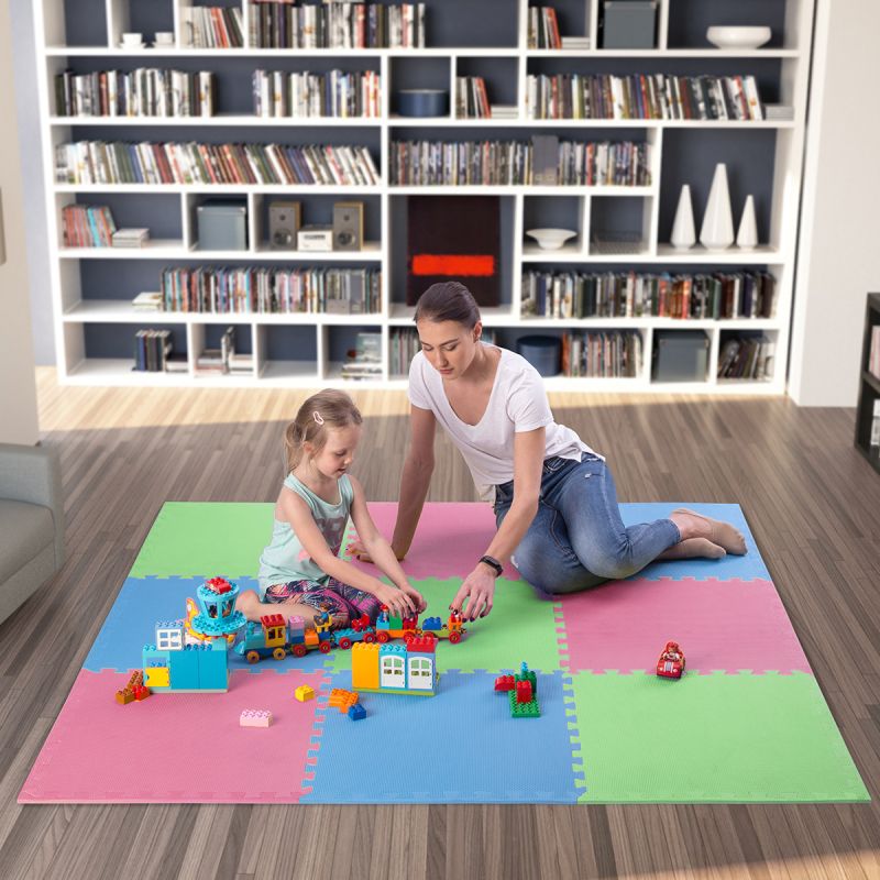 One Fitness Multipack MP10 puzzle mat green-blue-red 9 pieces 10 mm piros edzőfelszerelés 17-63-082