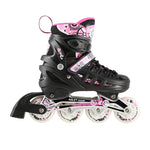 Nils Extreme 4in1 PINK LED SIZE M(35-38) ROLLER SKATER WITH DIMENSIONAL HOCKEY BLADE rózsaszín görkorcsolya