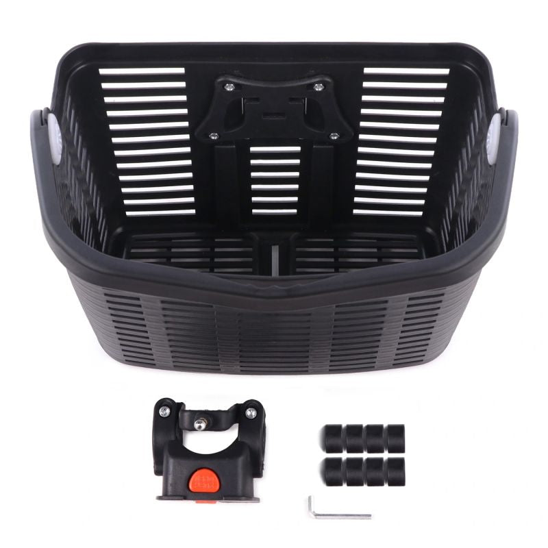Wozinsky WKR-PK plastic handlebar bicycle basket - black fekete edzőfelszerelés 304004-203977