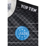 TOP TEN "WAKO" light contact (WAKO APPROVED) czerwony+m póló