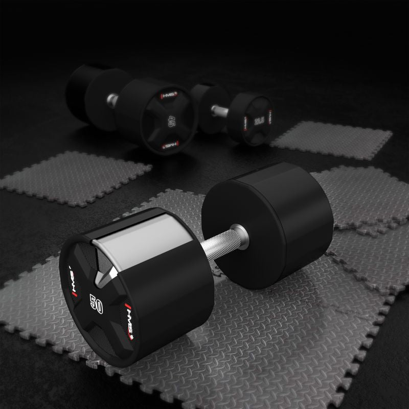 HMS HPC SET POLYURETHANE DUMBBELL SET 2 x 40 - 50 KG CPU (450 KG) kiegészítő 17-66-222