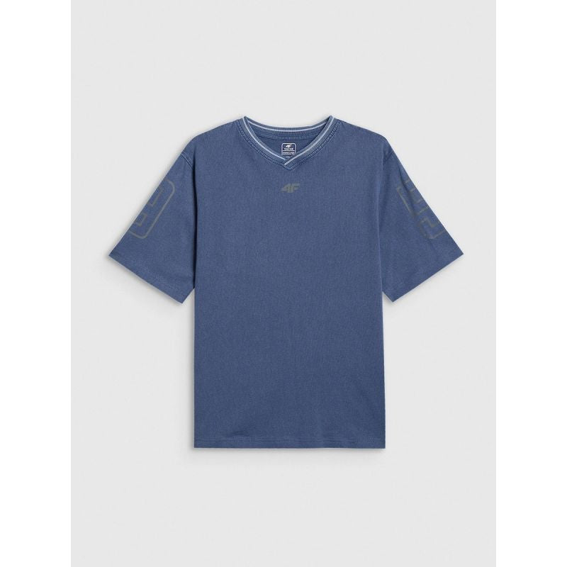 4F Boy's loose T-shirt with print 158/164 póló