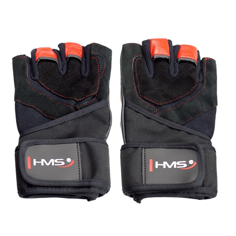 HMS Black/Red RST01 Gym Gloves Size fekete kapuskesztyű 17-63-208