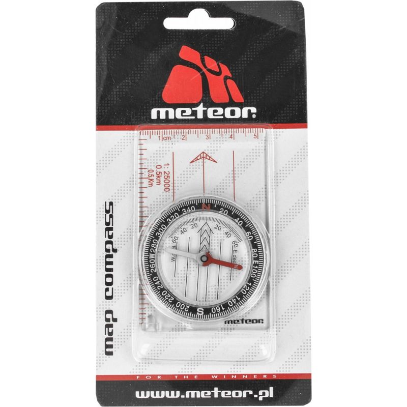 Meteor Compass Ruler 85mm transparent compasses, tourist equipment