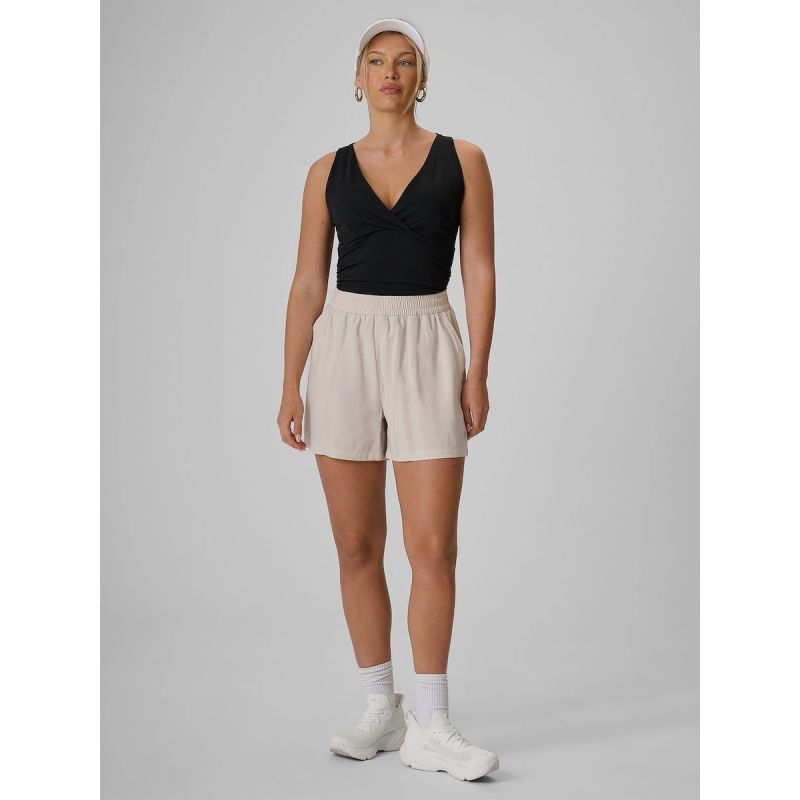 Women's slim top with gathers 4F