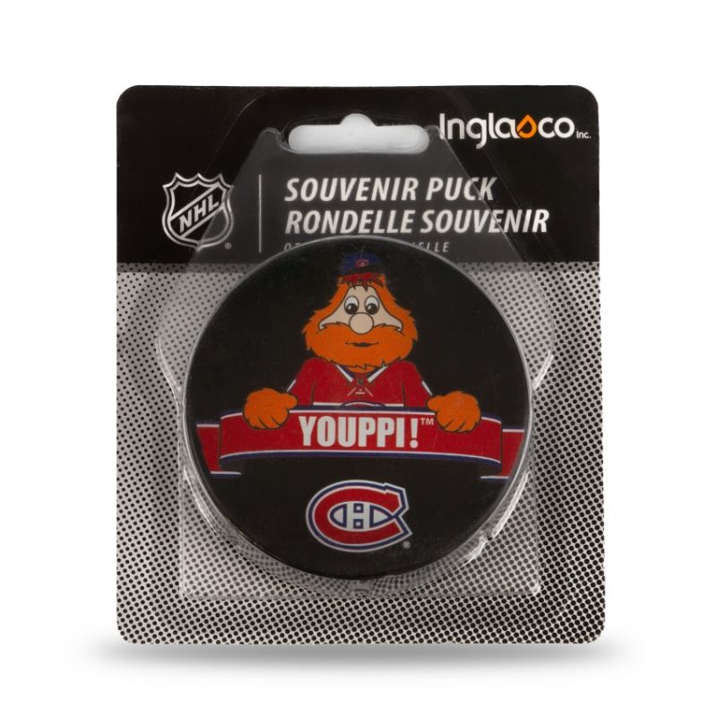 Inny Inglasco NHL Mascot Hockey Puck 510AN001901 Edzőfelszerelés fekete