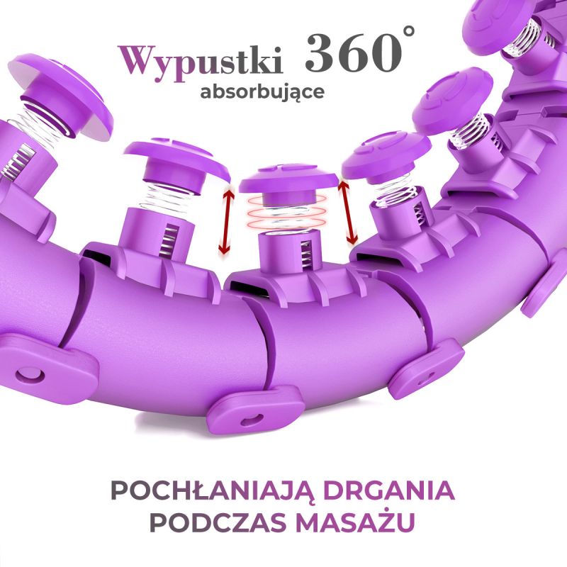 HMS Hula Hop Set Hhw12 Violet With Nuts And Weight + Belt Br163 Black Plus Size fekete póló 17-44-620