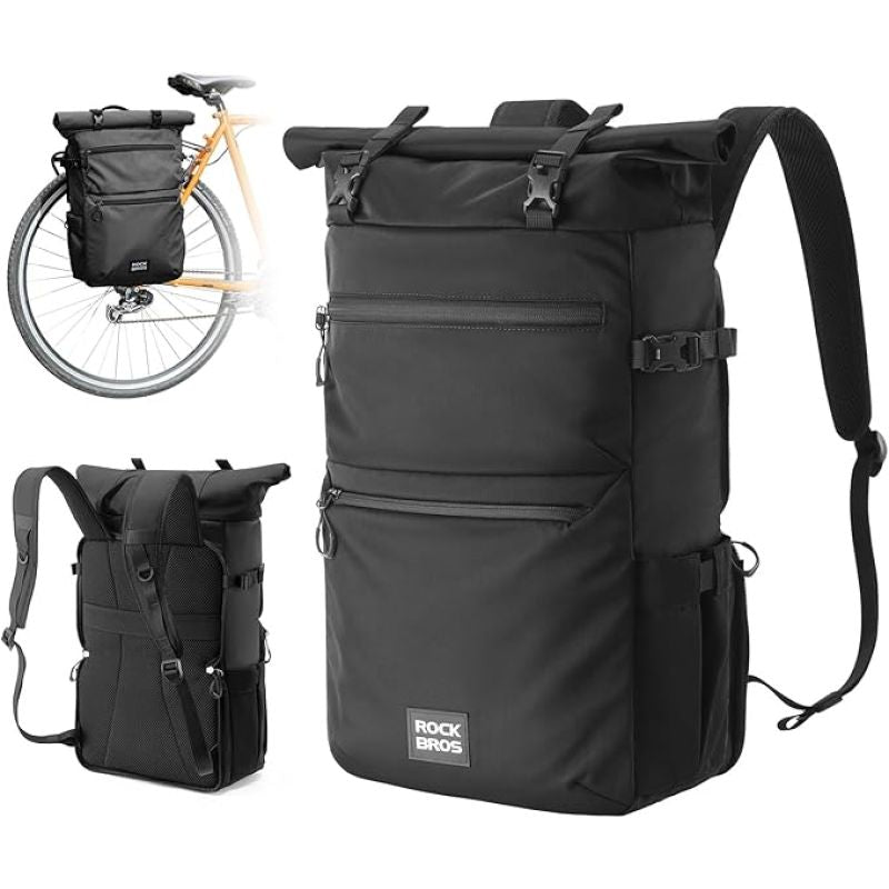 Rockbros multifunctional bag/backpack 11-16l fekete hátizsák