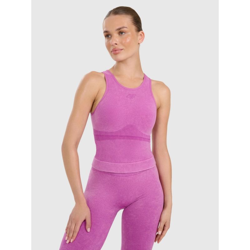Women's 4F Slim Quick-Drying Yoga and Pilates Top 4FWAW25TFSLF578-54A