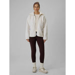 4F Women's loose sherpa fleece with stand-up collar női polár pulóver 4FWAW26TFLEF463-11S