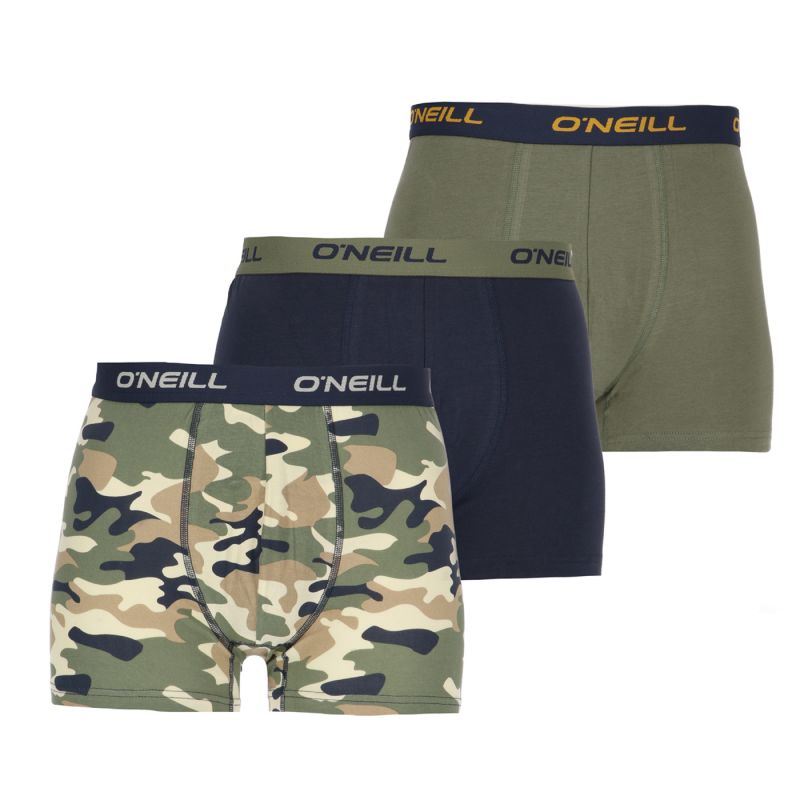 O'Neill O'Nell Boxer Camo & Plain 3PK zöld underwear