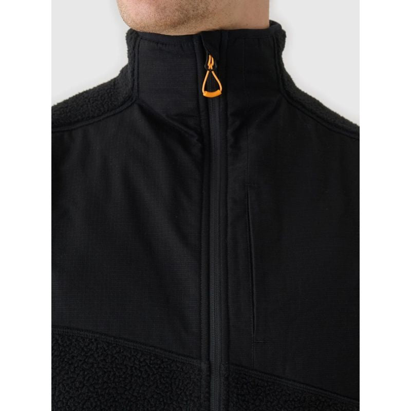 Men's sherpa vest with stand-up collar 4F 4FRAW24TVESM172-20S mellény