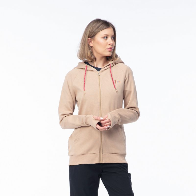 Elbrus Elbruz Runa II Sweatshirt W bézs pulóver