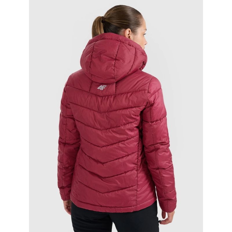 Women's down trekking with Primaloft Silver filling 4F 4FRAW25TDJAF0792-60S szürke kabát