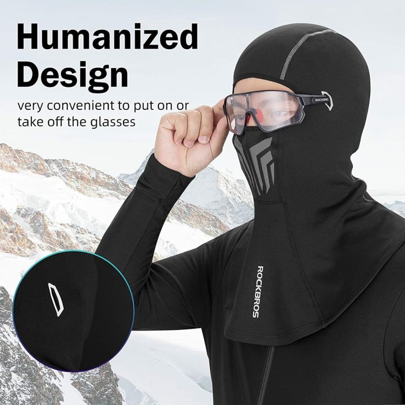 Rockbros sports balaclava/mask fekete balaclavas, masks