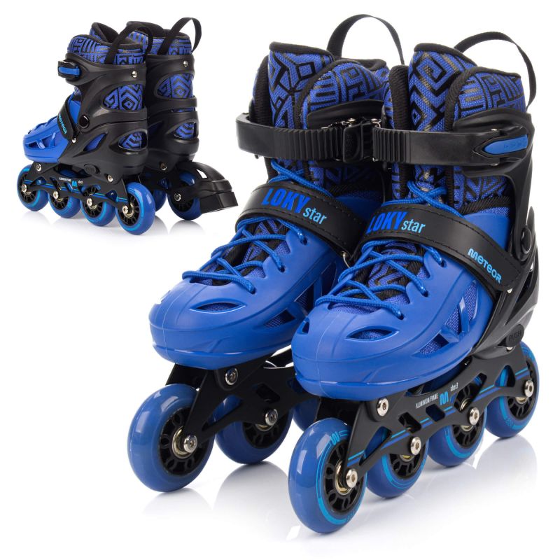 Meteor M 34-37 Loky Roller Skates Black/Blue