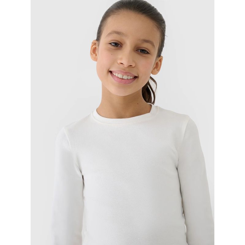 4f Longsleeve slim crop top plain girls 4FJWSS25TLONF430-11S General