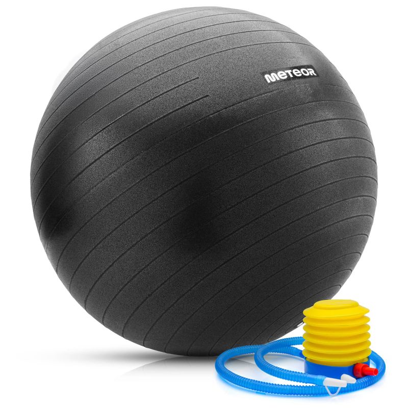 Meteor Fitness 55 cm Black uniw futball labda 17877