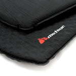 Meteor self-inflating mat, corrugated, black, fekete mats, training equipment, tourist equipment