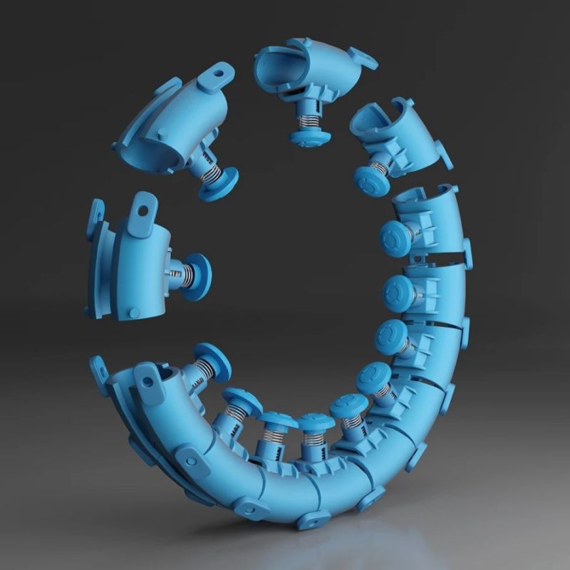 HMS HHW01 hula hoop with studs and weight, blue kék póló 17-44-520