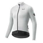 Rockbros TVI women's cycling jersey insulated autumn/winter L - white and gray l \ szary || biały kötött sapka 15310007004-211734