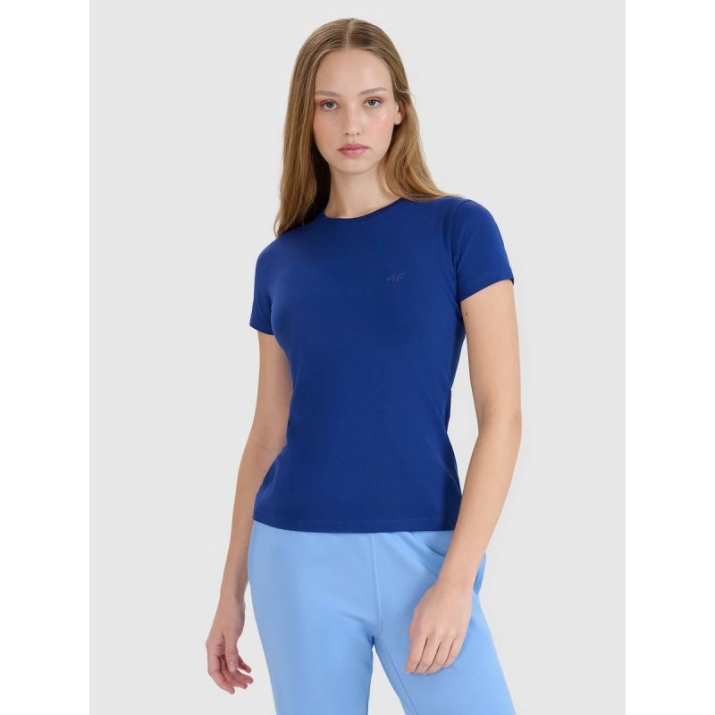 Slim plain women's T-shirt 4F 4FWMM00TTSHF2673-31S 2xl póló