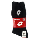 Lotto Terry Socks Black 3 Pairs fekete zokni