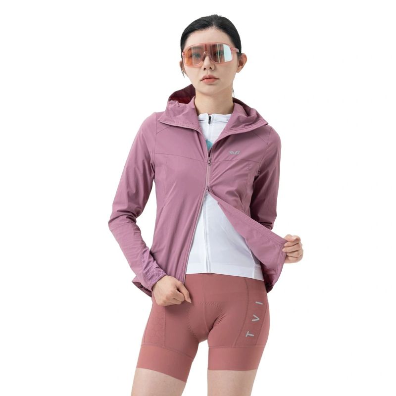 Rockbros TVI Women's Cycling with Hood L - Pink rózsaszín dzseki 304004-211758