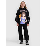 Girls' sweatshirt with hood, open, 4F 4FJRAW25TSWSF2293-20S kapucnis pulóver