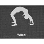 Enero FOLDABLE YOGA MAT BLACK FIT fekete mats, training equipment