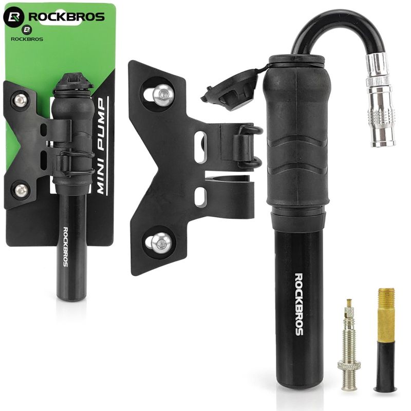 Rockbros bicycle pump with frame mount pumps