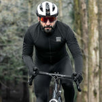 Rockbros ROAD TO SKY windproof insulated cycling jersey S - black s \ czarny pulóver