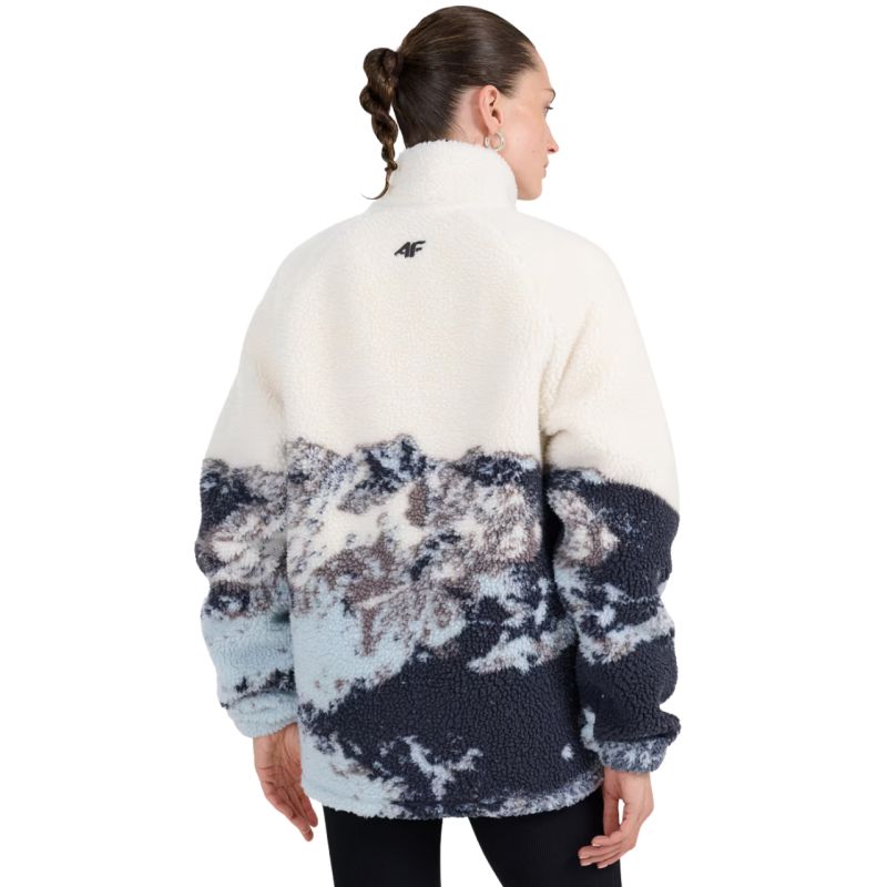 4f Fleece sweatshirt U351 multicolor allover 4FWAW25TFLEU351 90A Ruházat