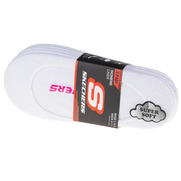 Skechers 5pk Womens Non Terry Socks S110703-WHT White 36-40 General