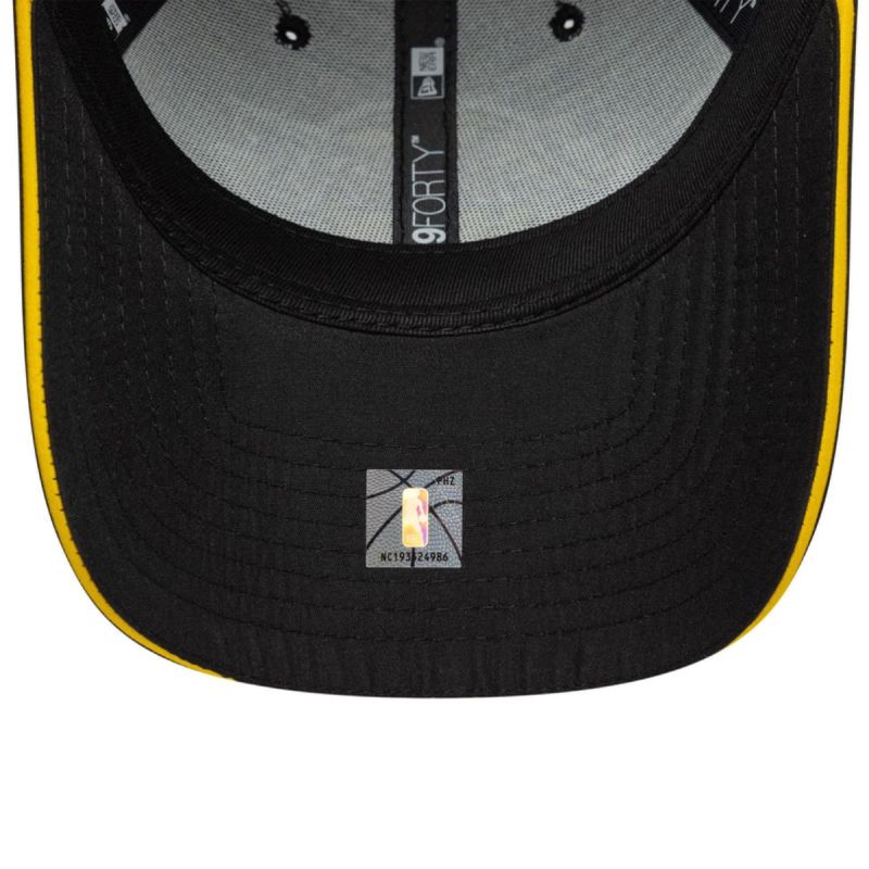 New Era 9FORTY NBA LA Los Angeles Lakers Microfibre Black Cap - uniwersalny baseball sapka