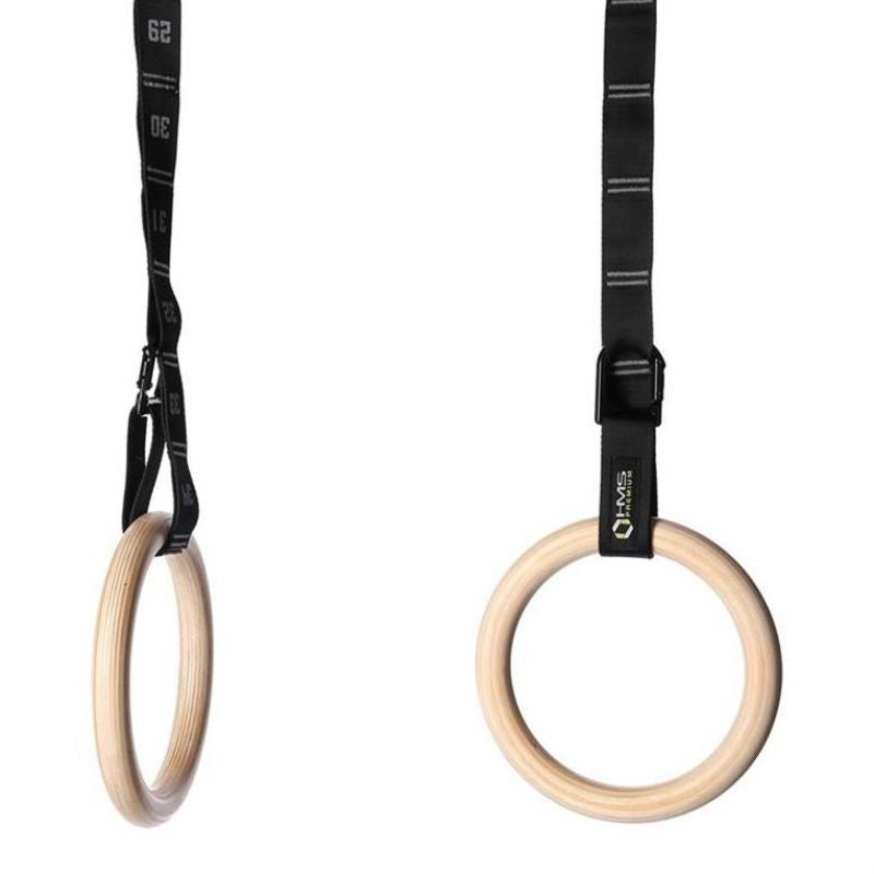 HMS Wooden gymnastic rings with measuring tape TX08 védőfelszerelés 17-35-009