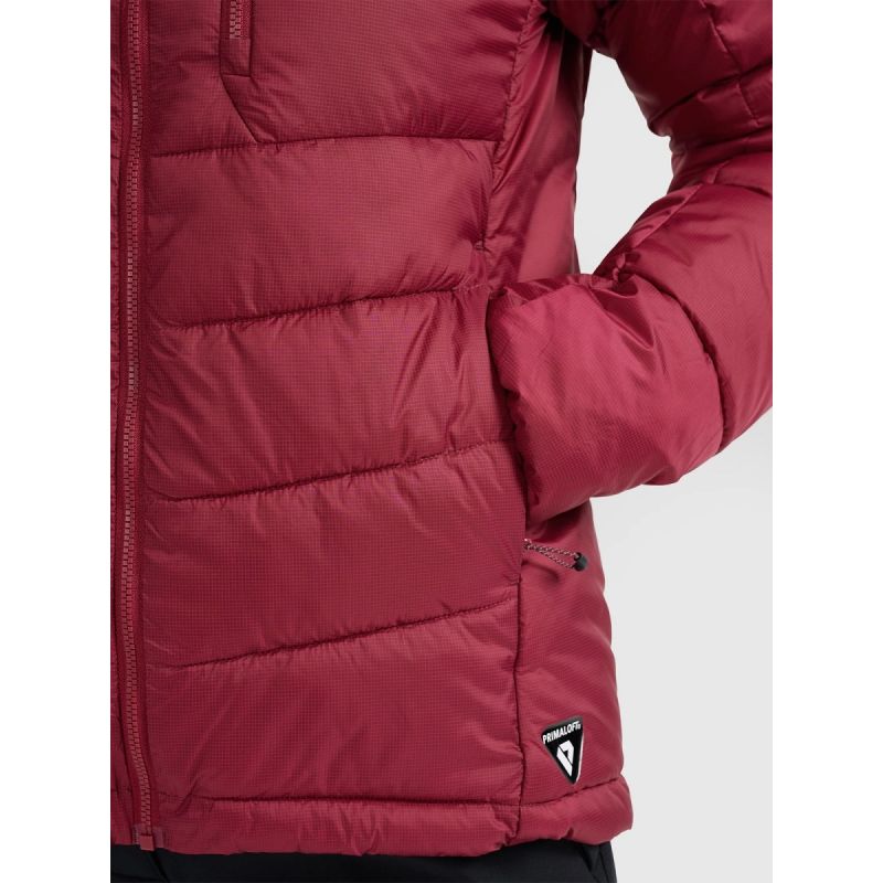 Women's down trekking with Primaloft Silver filling 4F 4FRAW25TDJAF0792-60S szürke kabát