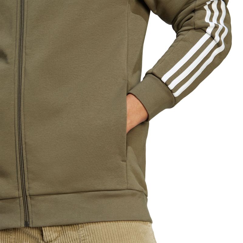 adidas Essentials Fleece 3-Stripes Full-Zip M sweatshirt IJ6492 Pulóver