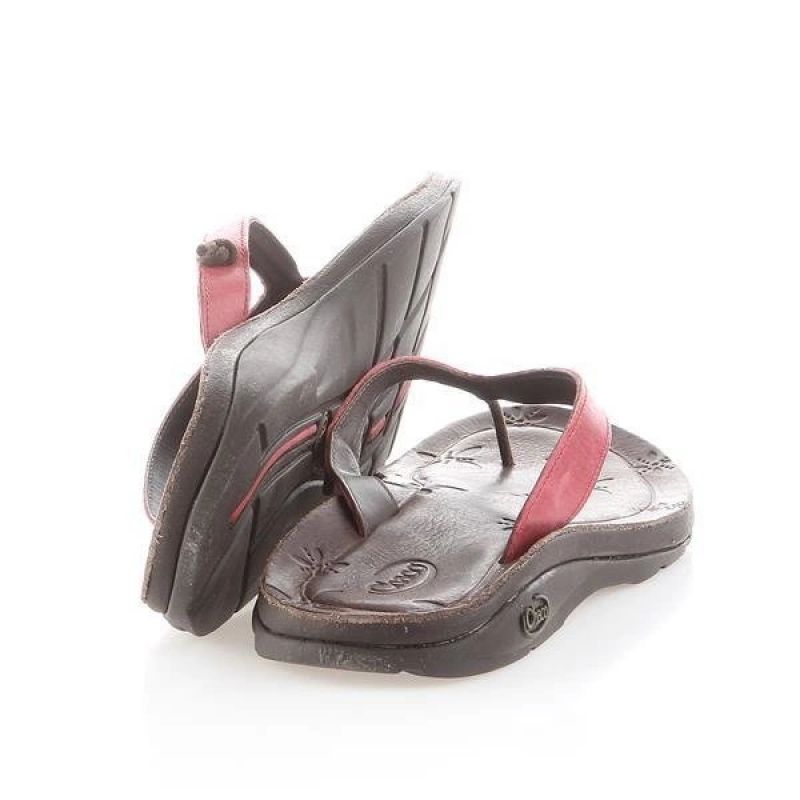 Inny Chaco Locavore Red W Flip-Flops J102202 Utcai cipő