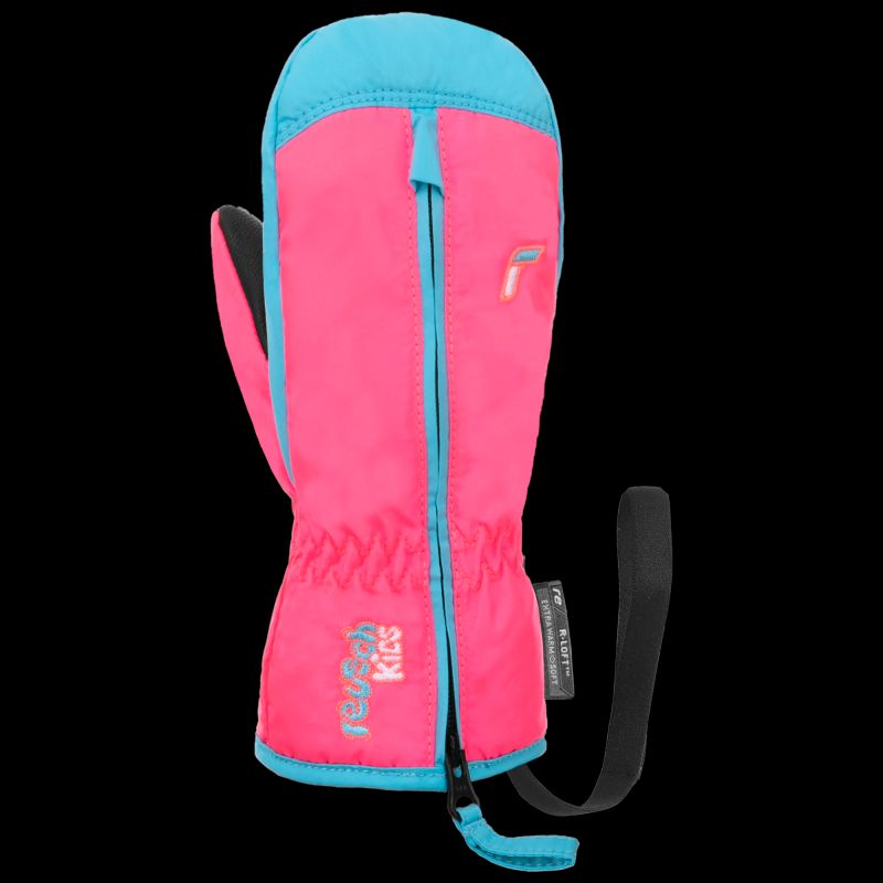 Reusch Ben Mitten children's winter gloves, waterproof, insulated, pink and blue (62/85/408/3305) Sapka