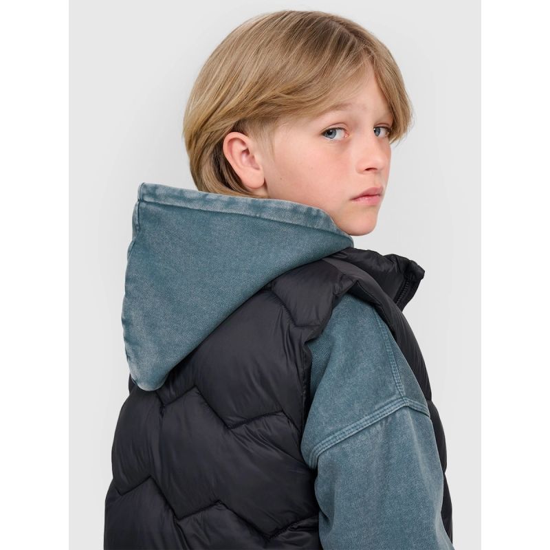 Boy's down vest with synthetic filling 4F 4FJRAW25TVJAM325-20S kabát