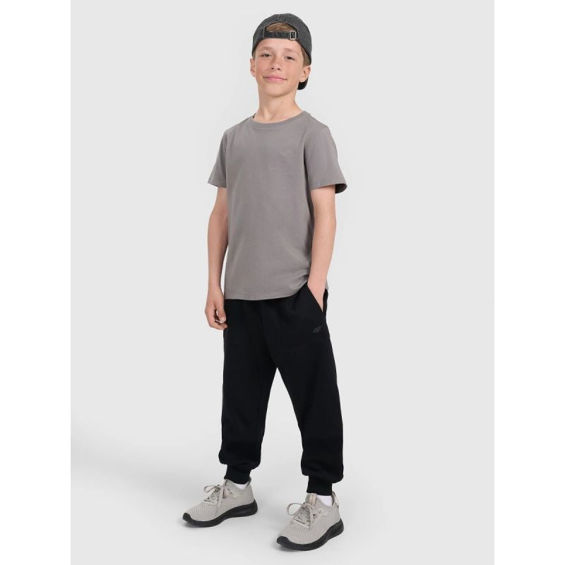 4f Boy's regular plain T-shirt 4FJRAW25TTSHM3260-22S Ruházat