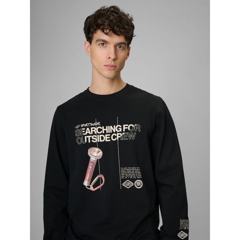 Men's longsleeve regular with print 4F