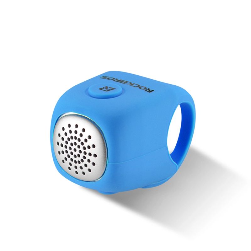 Rockbros electronic bicycle bell - blue