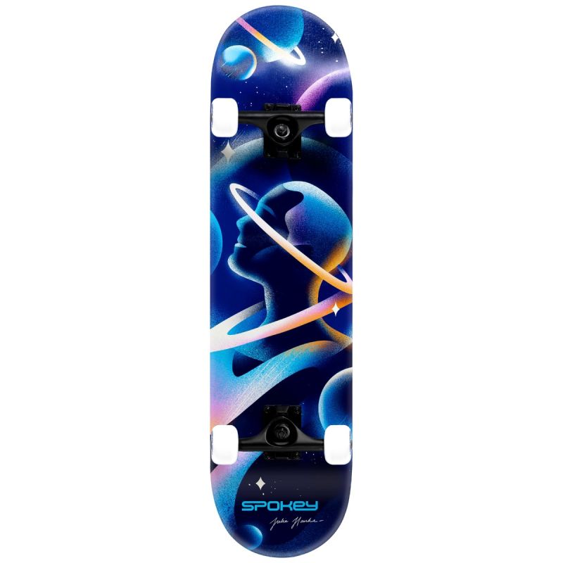 Spokey ASTRO Skateboard fekete gördeszka