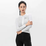 Rockbros 15110012003 ROAD TO SKY women's cycling jersey long sleeve S - white s \ biały póló 15110012003-211580