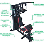 Enero Fit Gym Training Atlase 5800 Ares fekete atlases, strength training equipment, training equipment