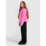 Girls' down jacket with synthetic filling 4F 4FJRAW25TDJAF0816-54S