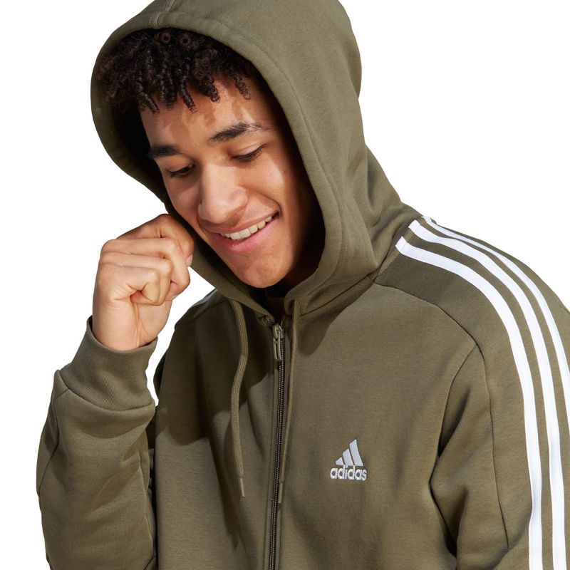 adidas Essentials Fleece 3-Stripes Full-Zip M sweatshirt IJ6492 Pulóver