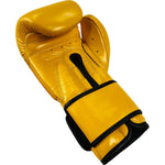 MASTERS FIGHT EQUIPMENT RBT-MEX Leather Boxing Gloves 12 oz Yellow sárga kesztyű 012204-12